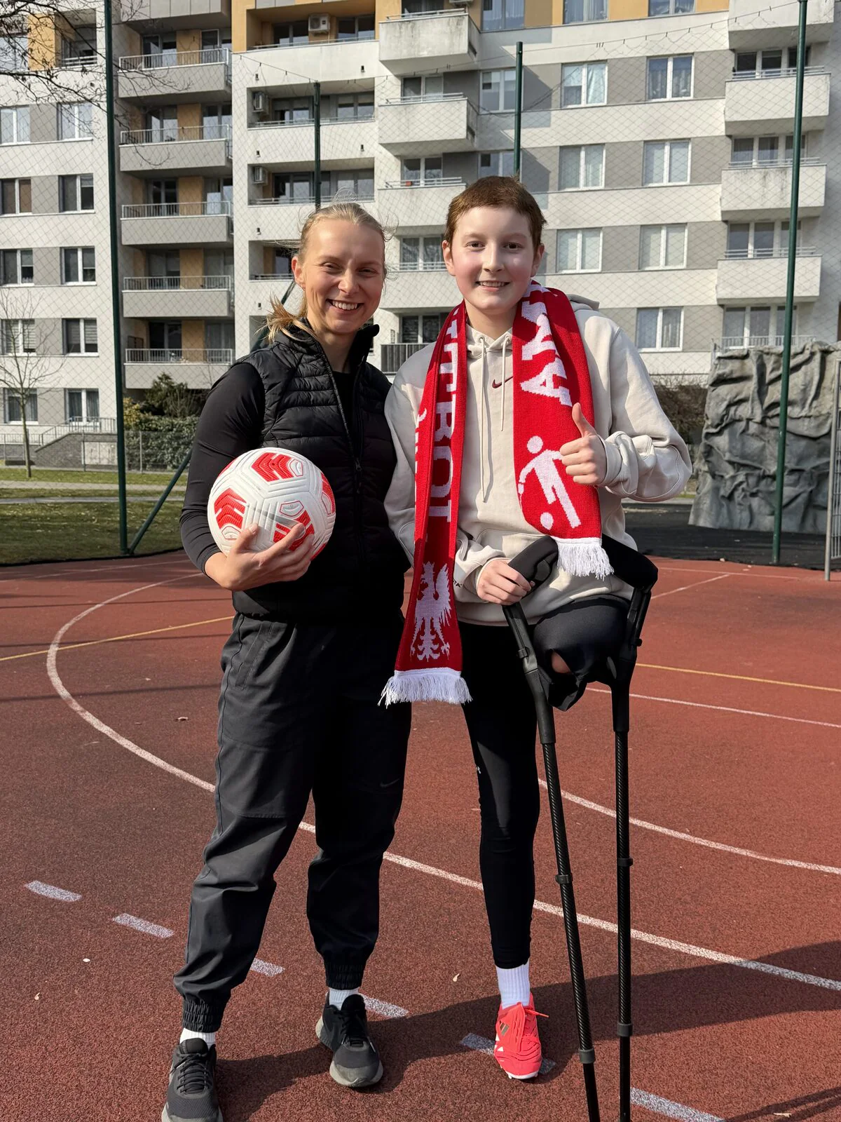 Amputee football training session